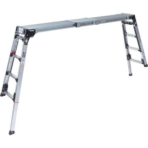 แท่นนั่งร้านที่มีส่วนบนและขาที่สามารถยืดหดได้ “สำหรับใช้งานด้านบน”