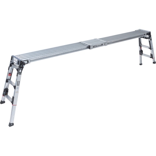 แท่นนั่งร้านที่มีส่วนบนและขาที่สามารถยืดหดได้ “สำหรับใช้งานด้านบน”