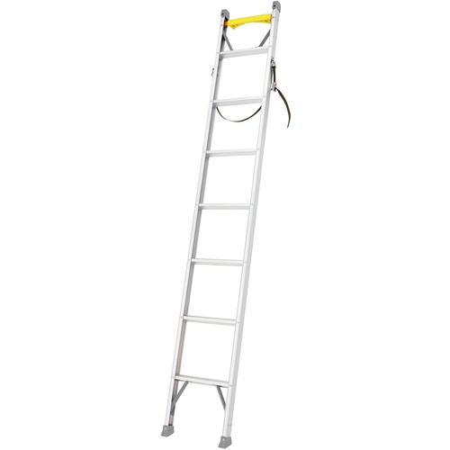 บันไดแบบส่วนเดียวสำหรับปีนเสาไฟฟ้า ยาว 2.45 เมตร พร้อมเข็มขัดนิรภัยและสายรัด (10463)