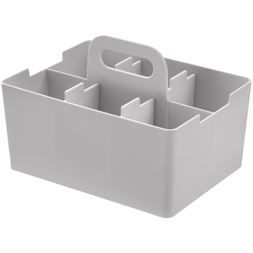 กระเป๋าใส่ของสำหรับโต๊ะทำงานขนาดเล็ก สีเทาอ่อน