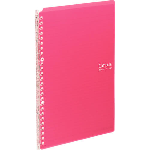 แฟ้มแคมปัส <smart ring> B5 (26 รู) สีชมพูสดใส 10 แผ่น Ru-SP700P