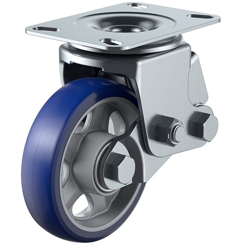 ล้อชนิดจานหมุนมีเบาะรองนั่ง ยูรีเทนคุณภาพพรีเมียม เส้นผ่านศูนย์กลางล้อ 150 มม. ประเภท SKY รุ่น SKY-2S ขนาดการติดตั้ง 94 x 94 (87 x 87)