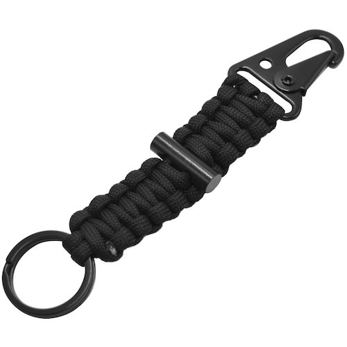 พวงกุญแจเชือก AP สีดำ