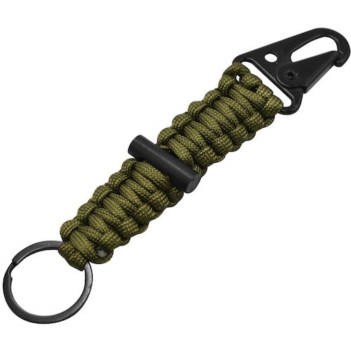 พวงกุญแจเชือก AP สีเขียวมะกอก