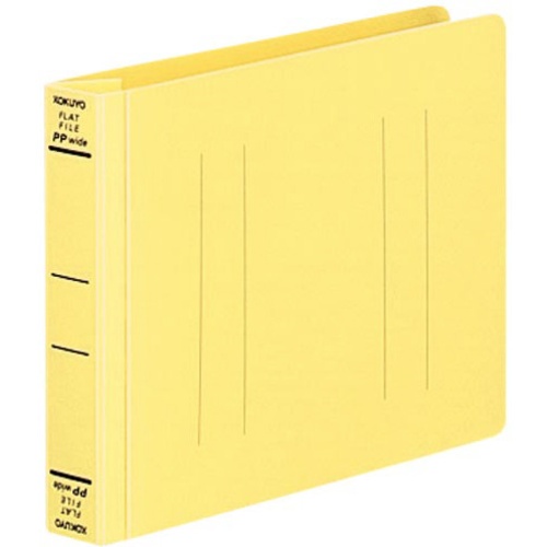 แฟ้มแบน <PP กว้าง> B6 แนวนอน สีเหลือง แพ็ค 10 เล่ม F-HW18NY x 10