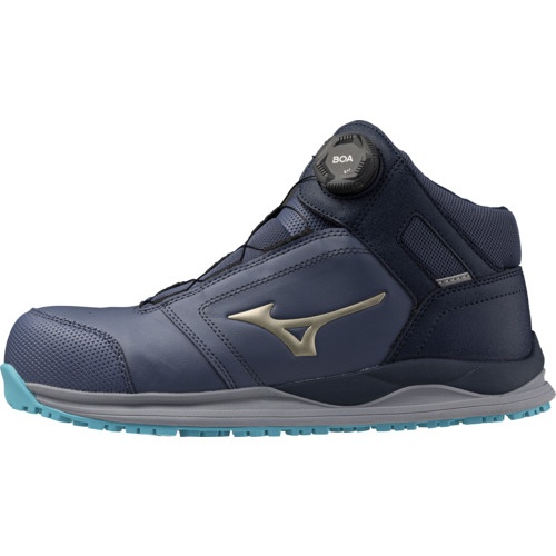 BOA Protective Sneakers Almighty HW II 81M สีน้ำเงินเทา x ทอง ไซส์ 26.5