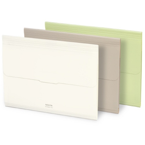 แฟ้มเอกสารโนวิต้า A4 6 หน้า สีเขียวใบไม้ Hu-NV950G