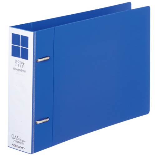 สไตล์เรียบ A5 แนวนอน สัน 45 มม. สีน้ำเงิน Fu-UDS437B