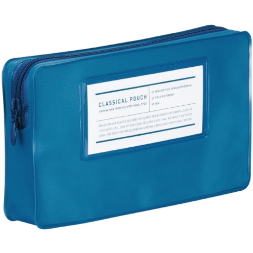 กระเป๋าใส่ปากกา <กระเป๋าทรงคลาสสิก> สีน้ำเงิน F-VBF231B