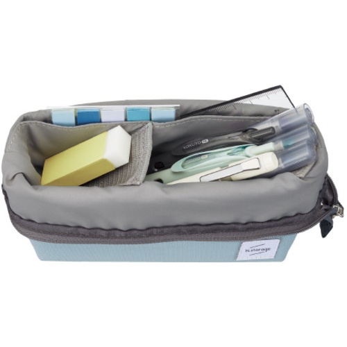 กล่องดินสอ <N Storage> สีฟ้าควันบุหรี่ F-VBF250-2