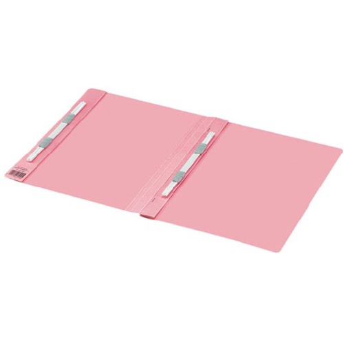 แฟ้มแบน เข้าเล่ม 2 ชั้น A4 แนวตั้ง สีพีช 1 เล่ม Fu-VD10P