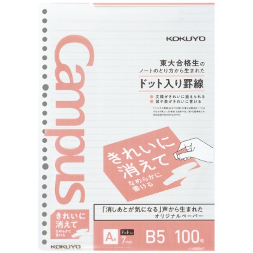 กระดาษโน้ตแบบเส้นตรง A-leaf ลบได้สะอาด เขียนลื่น No-K836AT