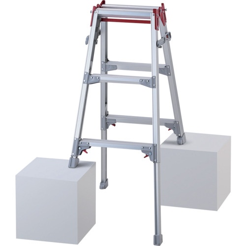 บันไดอลูมิเนียมแบบยืดหดได้พร้อมราวจับแบบกดครั้งเดียว รุ่น RYZ 3 ขั้น (10885)