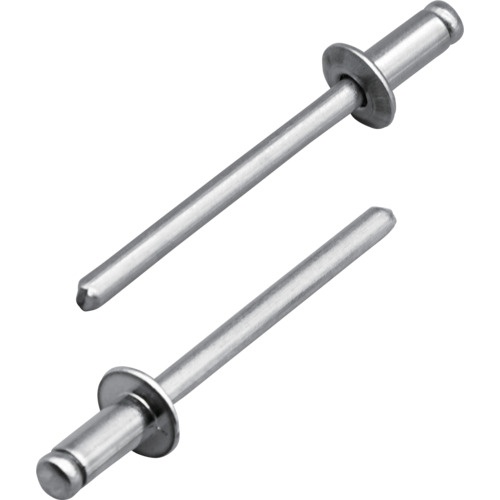 หมุดย้ำตาบอด (อลูมิเนียม/อลูมิเนียม) 6-6 (500 ชิ้น) บรรจุกล่อง