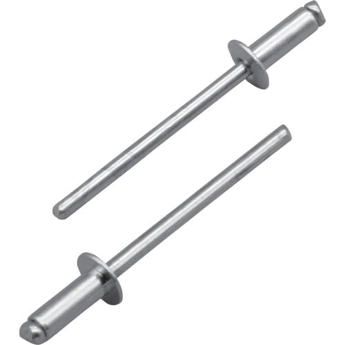 หมุดย้ำตัน (เหล็ก/เหล็ก) 4-4 (1000 ชิ้น) บรรจุกล่อง