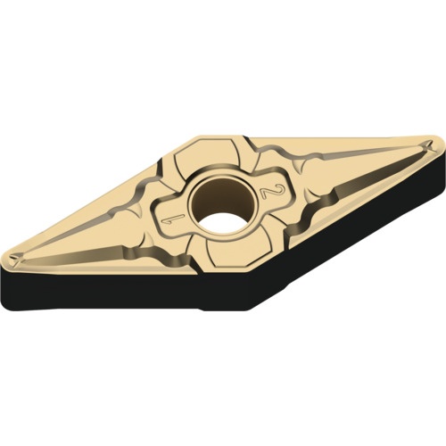 เม็ดมีดเกรด M, เหล็ก, ชนิด P, เม็ดมีด ISO, แบบลบ, เพชร 35°, การตัดเบา, มีรู, MC6135