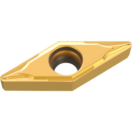 เม็ดมีดเกรด M, เหล็ก, ชนิด P, เม็ดมีด ISO, แบบบวก, เพชร 35°, สำหรับงานตัดละเอียด, มีรู, มุมบวก 7°, MC6135