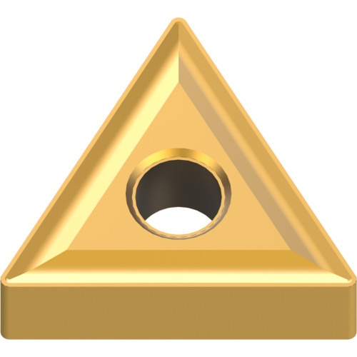 เม็ดมีดเกรด M เหล็กกล้า ชนิด P เม็ดมีด ISO แบบลบ รูปสามเหลี่ยมด้านเท่า การตัดปานกลาง มีรู MC6135