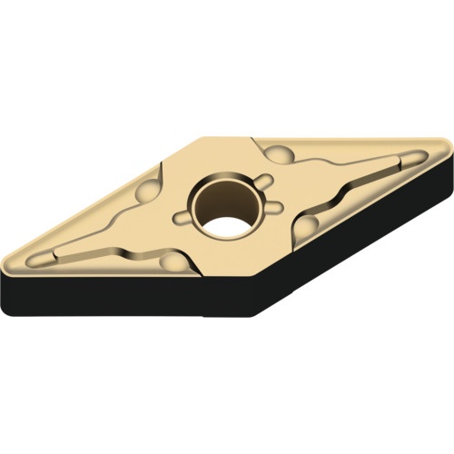 เม็ดมีดเกรด M, เหล็ก, ชนิด P, เม็ดมีด ISO, แบบลบ, เพชร 35°, การตัดปานกลาง, มีรู, MC6135