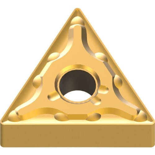 เม็ดมีดเกรด M เหล็กกล้า ชนิด P เม็ดมีด ISO แบบลบ รูปสามเหลี่ยมด้านเท่า การตัดปานกลาง มีรู MC6135