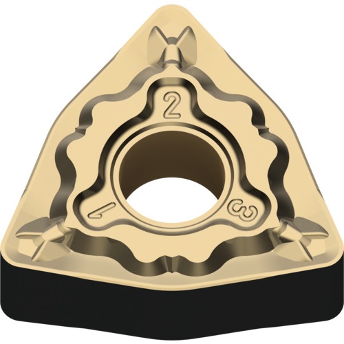 เม็ดมีดเกรด M เหล็กกล้า ชนิด P เม็ดมีด ISO แบบลบ หกเหลี่ยม 80° การตัดปานกลาง มีรู MC6135