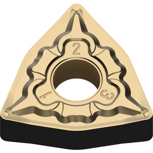 เม็ดมีดเกรด M เหล็กกล้า ชนิด P เม็ดมีด ISO แบบลบ หกเหลี่ยม 80° สำหรับงานตัดเบา มีรู MC6135