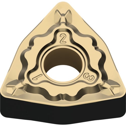 เม็ดมีดเกรด M เหล็กกล้า ชนิด P เม็ดมีด ISO แบบลบ หกเหลี่ยม 80° การตัดปานกลาง มีรู MC6135