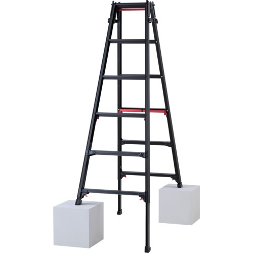 บันไดพับได้ 6 ขั้น สีดำ ยี่ห้อ Shagaman (10761)