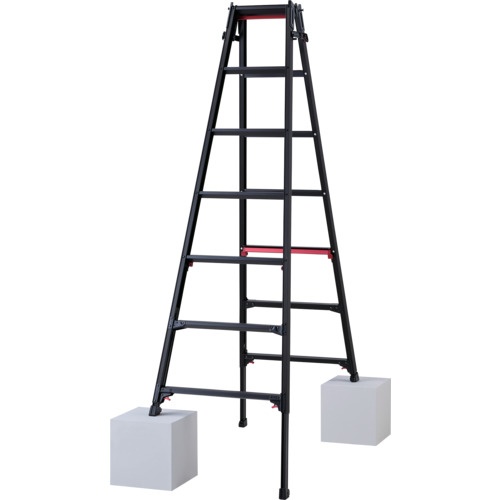 บันไดพับได้ 7 ขั้น สีดำ ยี่ห้อ Shagaman (10762)