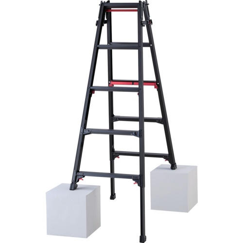 บันไดพับได้ 5 ขั้น สีดำ ยี่ห้อ Shagaman (10760)