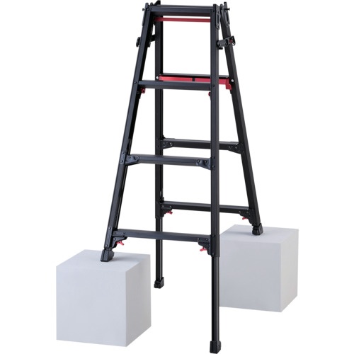 บันไดพับได้ 4 ขั้น สีดำ ยี่ห้อ Shagaman (10759)