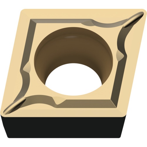 เม็ดมีดเกรด M, เหล็ก, ชนิด P, เม็ดมีด ISO, มุมบวก, เพชร 80°, สำหรับงานตกแต่งผิว, มีรู, มุมบวก 7°, MC6135