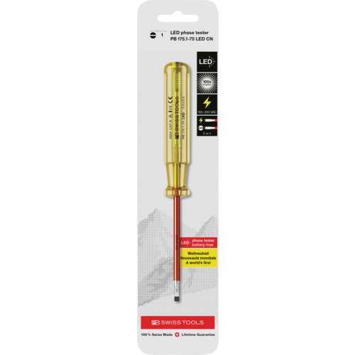 ไขควงทดสอบแรงดันไฟฟ้าพร้อมไฟ LED