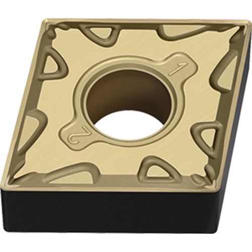 เม็ดมีดเกรด M, เหล็ก, ชนิด P, เม็ดมีด ISO, แบบลบ, เพชร 80°, สำหรับงานตัดละเอียด, มีรู, MC6135