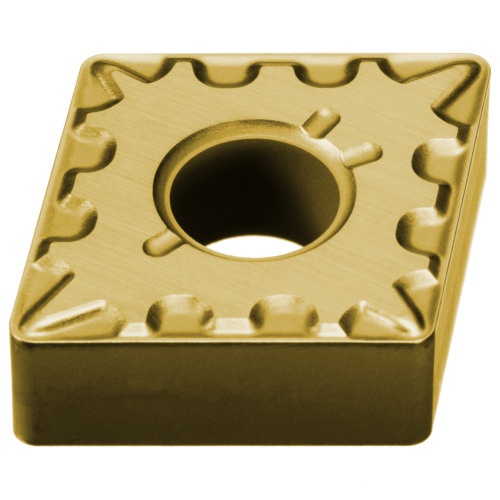 เม็ดมีดเกรด M, เหล็ก, ชนิด P, เม็ดมีด ISO, แบบลบ, เพชร 80°, สำหรับงานตัดละเอียด, มีรู, MC6135