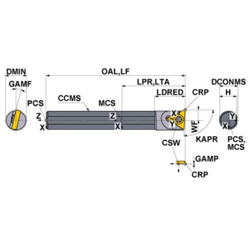 เครื่องมือสำหรับงานกลึงภายใน | เครื่องมือสำหรับเครื่องกลึงอัตโนมัติขนาดเล็ก | การกลึงชิ้นส่วนขนาดเล็ก | แบบขันเกลียว | ก้านคาร์ไบด์ |