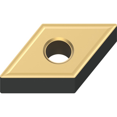 เม็ดมีดเกรด M, เหล็ก, ชนิด P, เม็ดมีด ISO, แบบลบ, เพชร 55°, การตัดปานกลาง, มีรู, MC6125