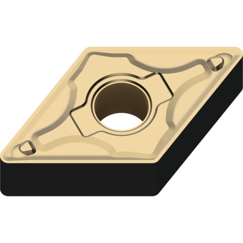 เม็ดมีดเกรด M, เหล็ก, ชนิด P, เม็ดมีด ISO, แบบลบ, เพชร 55°, การตัดปานกลาง, มีรู, MC6135