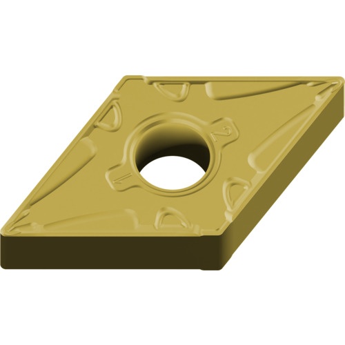 เม็ดมีดเกรด M, เหล็ก, ชนิด P, เม็ดมีด ISO, แบบลบ, เพชร 55°, สำหรับงานตัดละเอียด, มีรู, MC6135