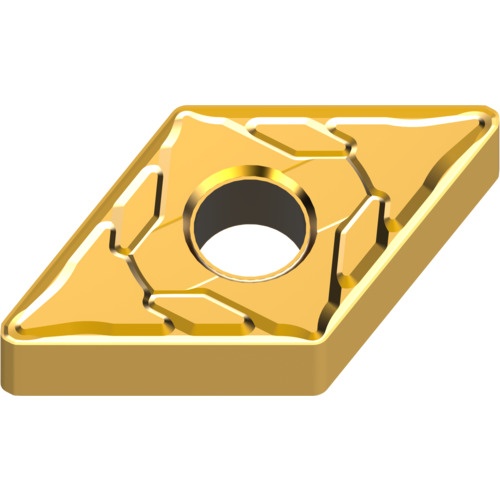 เม็ดมีดเกรด M, เหล็ก, ชนิด P, เม็ดมีด ISO, แบบลบ, เพชร 55°, การตัดเบา, มีรู, MC6125