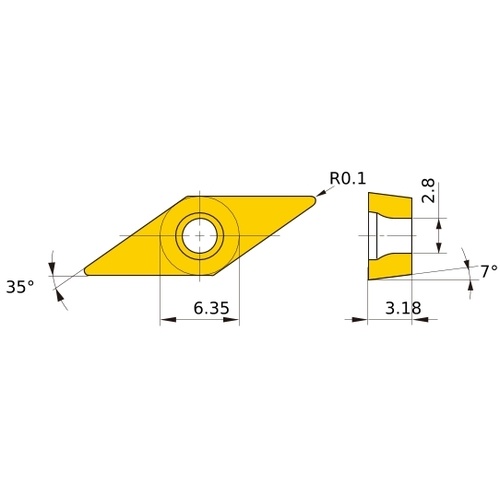 ขั้วบวกสำหรับหมุน VP30RT