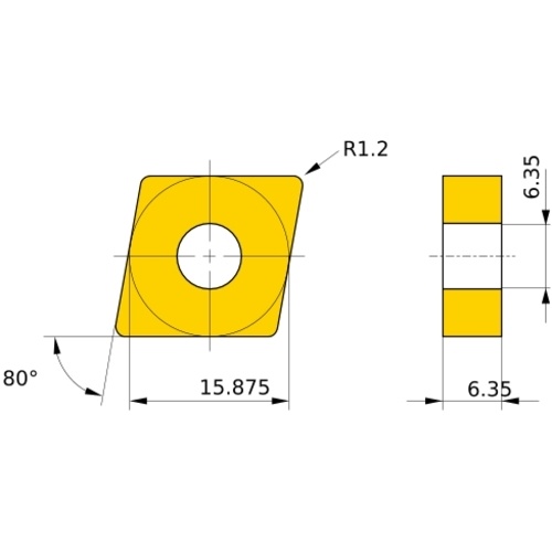 ดอกกัดคาร์ไบด์เคลือบผิวสำหรับงานกลึงสแตนเลส รุ่น “MC/MP7100” MC7115