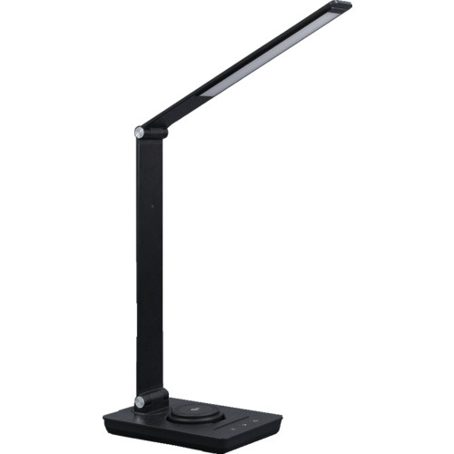 โคมไฟตั้งโต๊ะ ปรับความสว่างและสีได้ พร้อมระบบชาร์จไร้สาย ความสว่าง 1000 ลูเมน สีดำ