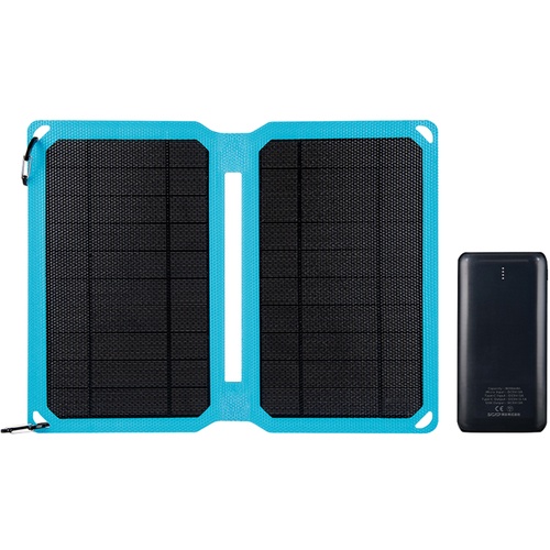 แบตเตอรี่สำรองแบบพกพาพร้อมแผงโซลาร์เซลล์ บรรจุในกล่องธรรมดา