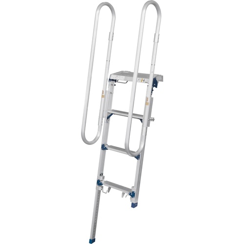 บันไดขึ้นรถบรรทุก (พร้อมราวกันตก)