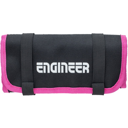 กระเป๋าใส่เครื่องมือ สีชมพูและสีดำ กว้าง 370 x ลึก 220