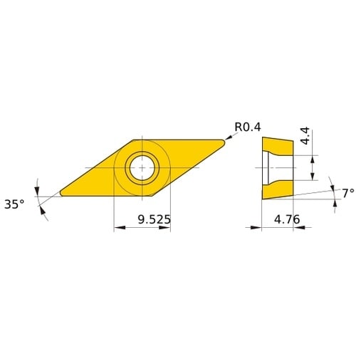 ดอกกัดคาร์ไบด์เคลือบผิวสำหรับงานกลึงสแตนเลส รุ่น MC_MP7100 และ MC7125