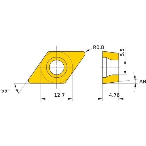 ดอกกัดคาร์ไบด์เคลือบผิวสำหรับงานกลึงสแตนเลส รุ่น MC_MP7100 และ MC7115