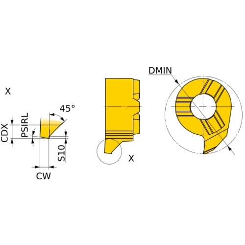 เม็ดมีดกลึง เม็ดมีดกลึงแบบถอดเปลี่ยนได้ รุ่น “XB series” MPB115