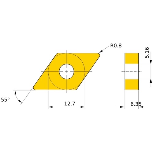 ดอกกัดคาร์ไบด์เคลือบผิวสำหรับงานกลึงสแตนเลส รุ่น MC_MP7100 และ MC7115